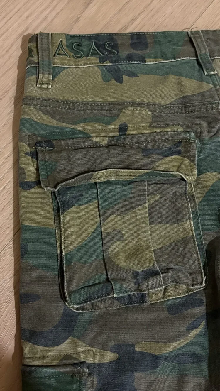 Valabasas Camo Patchwork Cargo Flare Pants Men’s Size 32